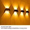 thumbnail image 4 of Up Down Solar Wall Lights, LED Solar Fence Lights Easy Install High Brightness  for Courtyards, 4 of 7
