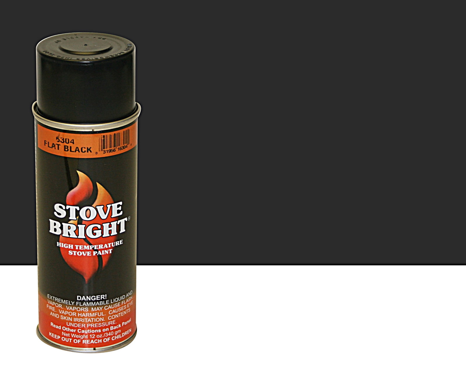 Stove Bright High Temp Spray Paint Flat Black