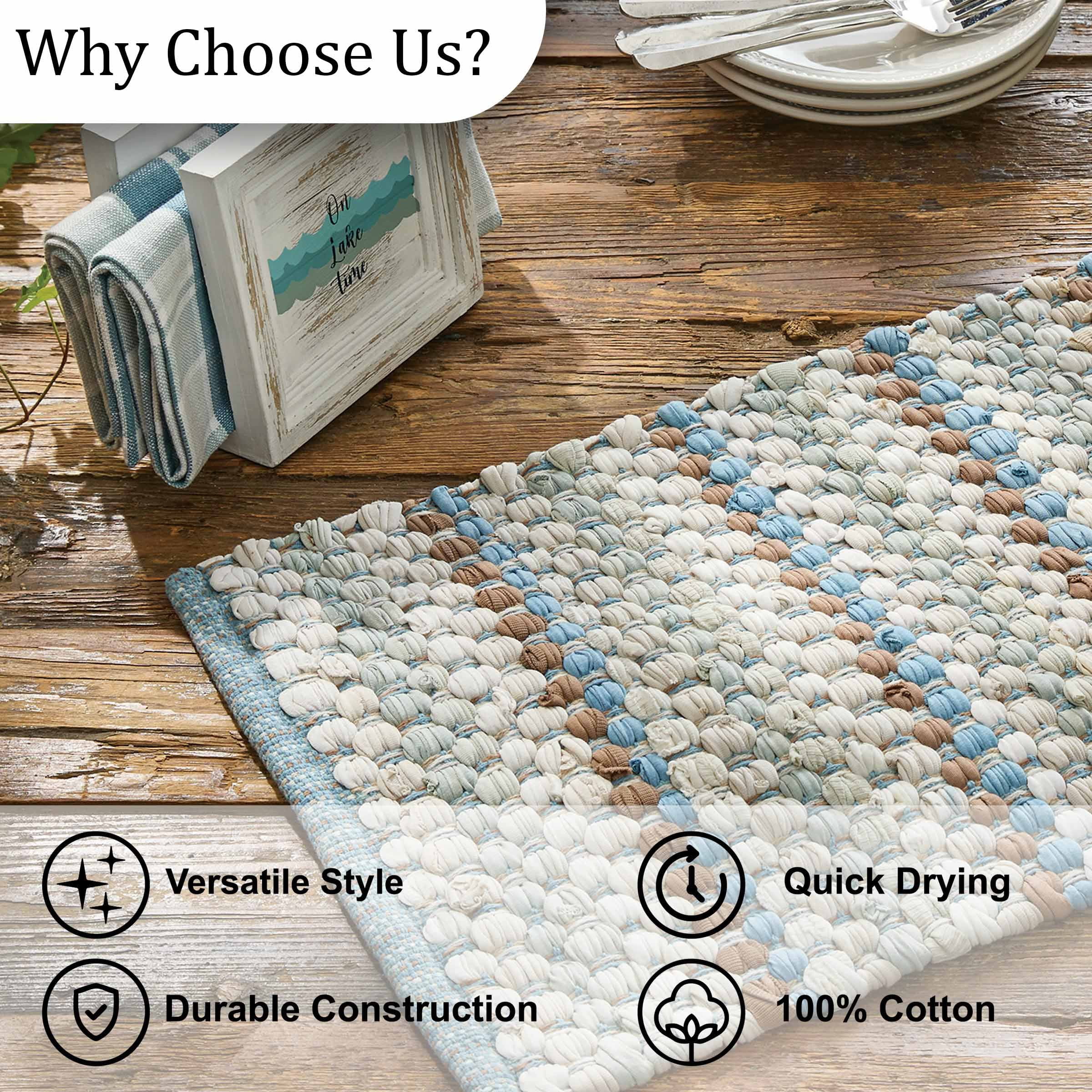 Park Designs Jordan Chindi Blue Stripe Table Runner 13" x 36"