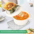 thumbnail image 4 of ALAZA Sunflower Pot Holders Set of 2 Heat Resistant Kitchen Oven Mitts, 4 of 7