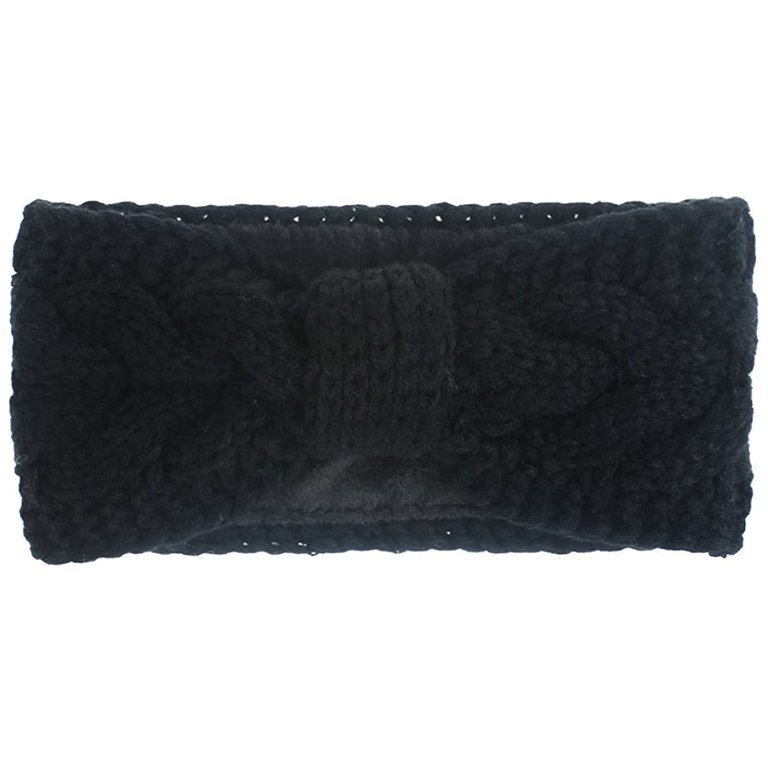 Alayna Womens Soft Fuzzy Cable Knit Headband, Acrylic Fleece  display picture 1