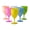 A, variant on 6PCS Easter Colorful Plastic Wine Goblets, Pearlized Stemmed Cocktail Cups for Party and Home Bar, Festival Drinkware Random Color, 380ml
