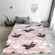 thumbnail image 5 of Fotbe Swan And Flowers2 Manta de Franela Acolchonada con Estampado, Súper Suave y Esponjosa, Extra Grande para Sofá, Cama, Uso Todo el Año-50"x40", 5 of 7