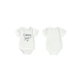 thumbnail image 3 of Aojekbee Baby Girls Boys Summer Rompers Short Sleeve Crew Neck Letter Heart Print Casual Romper, 3 of 10