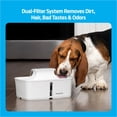 thumbnail image 4 of Pet Fountain- Automatic water fountain for dogs, cats & multi-pet homes, compact, easy to clean, filters included ShopWise Round, 4 of 6