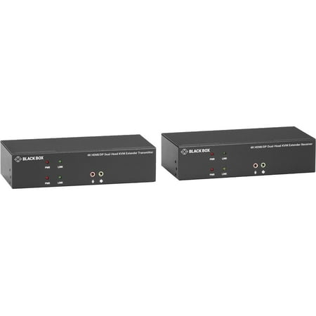 UPC: 0822088148159 | Black Box KVX Series KVXLCHDPF-200 KVM Extender over Fiber – 4K  Dual-Head  HDMI/DisplayPort  USB 2.0  Serial  Audio  Local Video
