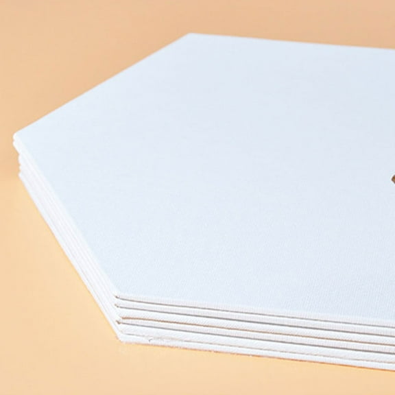 EXHUMKY Hexagonal Paint Boards 4Pcs Cotton Canvas Oil Painting Boards Break Resistant Suitable for Artists