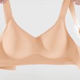 thumbnail image 5 of Swuxness Women's Push Up Bras, Woman's Bras, Women's Solid Color Lifting Lightweight Sagging Lightweight Soft Prevention Everyday Bra Khaki, XL, 5 of 5