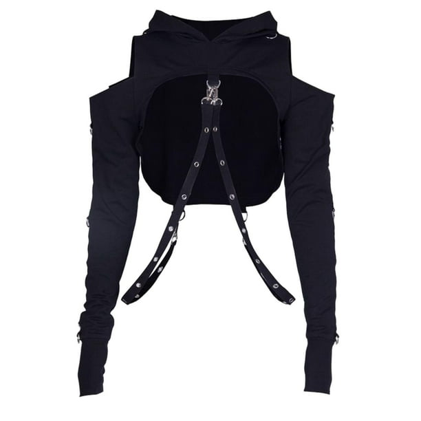 Hoodie crop top walmart cheap