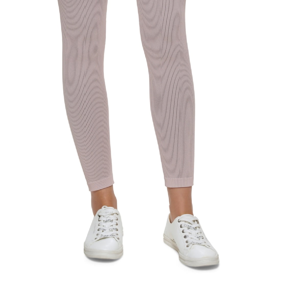 Calvin Klein Performance Womens XL Active Ribbed 7/8 Length Leggings Lilac  $69