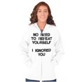 thumbnail image 5 of Funny I Ignored You Sarcastic Joke Zip Up Hoodie Men's Women's Brisco Brands L, 5 of 6