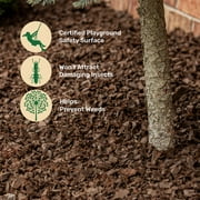 GroundSmart Brown Rubber Mulch, 1.5 Cu Ft