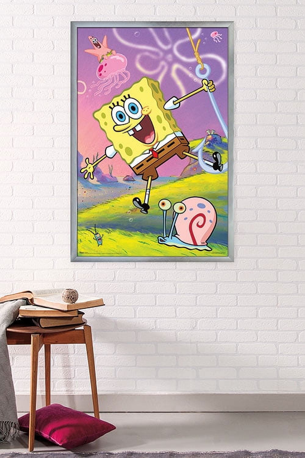 Nickelodeon Spongebob - 10 Wall Poster, 22.375" x 34", Framed