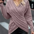 thumbnail image 5 of POROPL Fall Sweaters for Women Long Sleeve V-Neck Sweater Casual Oversized Pullover Size S-XL, 5 of 8