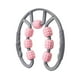 thumbnail image 5 of Rodillo muscular para piernas, herramienta de masaje de 7 ruedas, multifuncional, ligero y manual. Gris y rosa, 5 of 9