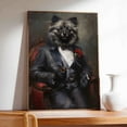 thumbnail image 4 of Hudo Keeshond Painting Gentleman Style on Canvas, Keeshond Vintage Costume Style Animals Posters For Home Decorations, Living Room, Bathroom Decor, 4 of 5