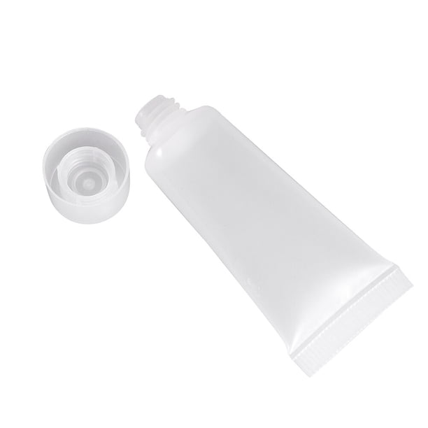 Botellas de viaje rellenables de 30 ml, desechables, a prueba de fugas, de plástico, para muestras, con tapa a rosca, para loción corporal, gel de ducha, champú y limpiador.