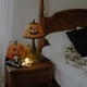 thumbnail image 5 of Base decorativa de madera para velas de Halloween. Decoración de ambiente. Candelabro de madera para decorar la mesa en festivales., 5 of 5