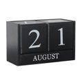 thumbnail image 1 of Escritorio perpetuo Calendario de madera Bloque de madera DIY Mes Fecha Número de visualización Desmontable Decoración de oficina en casa AweSitey HA3133-02B, 1 of 6