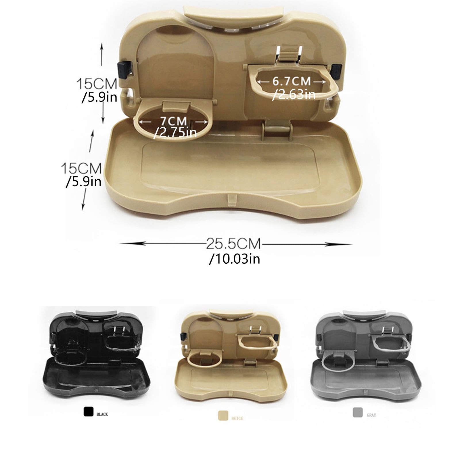 Car Backseat Table Tray With Secure Fastening Systems For Stable Multipurpose Use In Travel Commute Scenarios