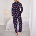 thumbnail image 3 of Pajamas for Women Sets, Mexican Frogs Lounge Sets Long Sleeve Button Down Night Shirts Sleepwear Pjs, 3 of 6