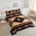 thumbnail image 4 of Erosebridal Hippie Aztec Bedding Sets Full with Comforter,Bohemian Theme Duvet Insert,Ultra Soft Reversible Comforter Sets Full Size,Tribal Room Decorative,3-Piece, 4 of 8