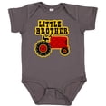 thumbnail image 3 of Inktastic Red Tractor Little Brother Boys Baby Bodysuit, 3 of 5