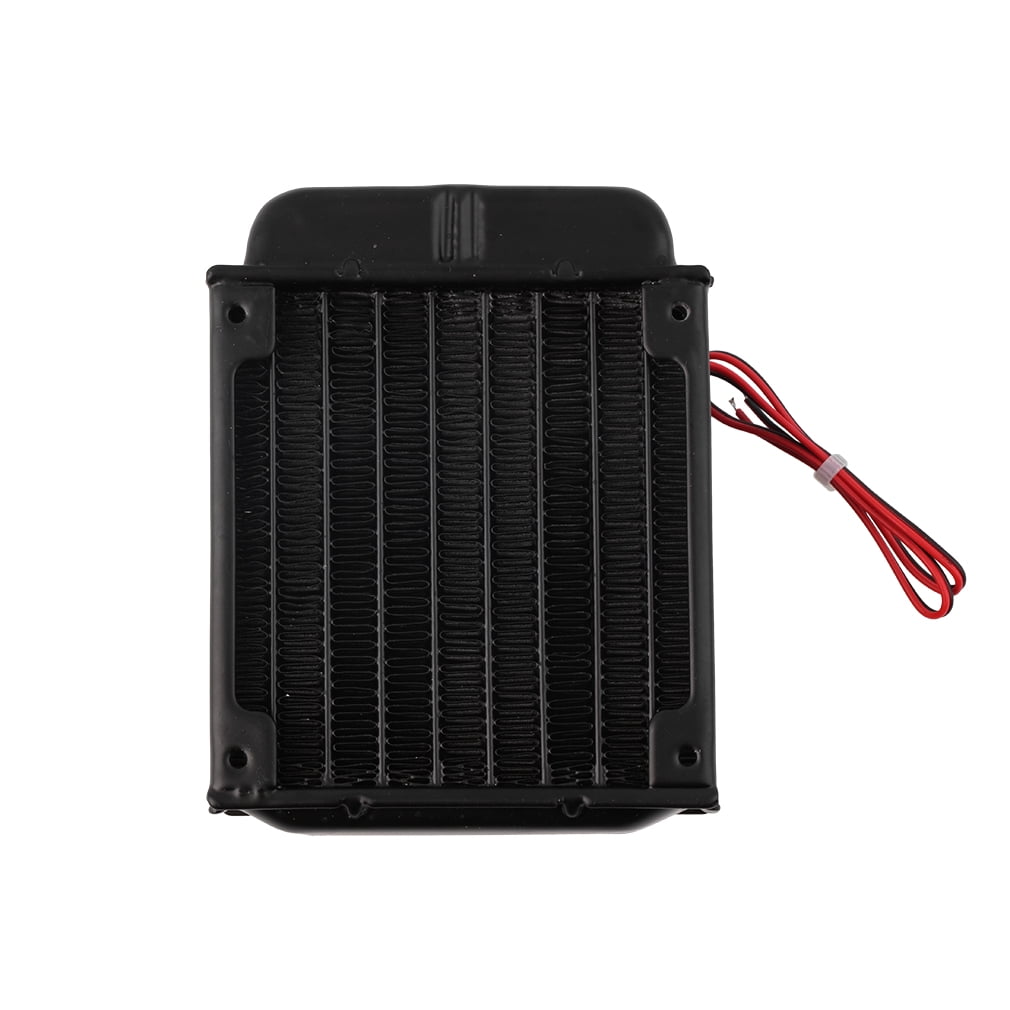 Water Cooler,DC12V 0.15A 80MM CPU LED Water Cooling Cooler Pure Aluminum Radiator,with 80x80mm Fan,Durable 