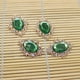 thumbnail image 4 of 20 piezas de adorno de botones redondos con plano para manualidades, fabricación de joyas, ropa, fabricación de fundas de teléfono, diadema, álbum de recortes, Verde Claro Baoblaze none, 4 of 8