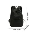 thumbnail image 3 of AuroraX Cute Backpack for Women,Durable,Casual Lightweight Laptop Backpack,Solid Daypack,for Travel,College,Work,Black, 3 of 5