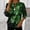 002 Multicolor, variant on St. Patrick's Day Sweatshirt Women Half Zipper Pullover Irish Shamrock Graphic Sweater Tops Casual Long Sleeve Shirts
