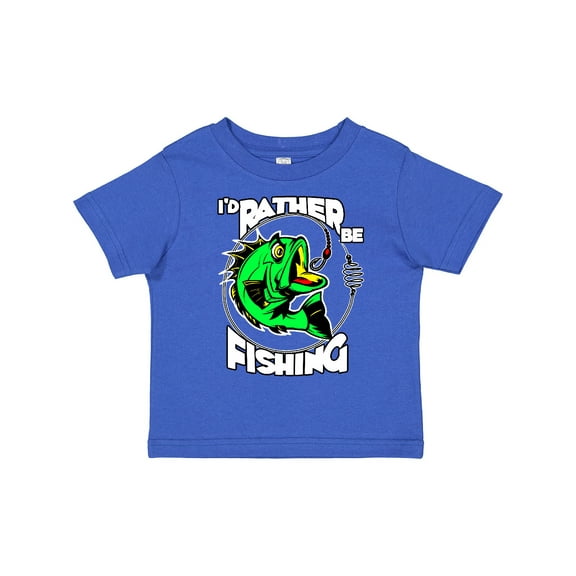 Inktastic I'd Rather Be Fishing Boys or Girls Toddler T-Shirt