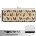 thumbnail image 5 of Kitchen Rugs Sets Of 2,Beige Chicken Pattern Anti Fatigue Kitchen Mat Rugs Non Slip Washable,Decorative Kitchen Floor Mats for Kitchen,Sink,Laundry,17"x47"+17"x47", 5 of 5