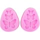 thumbnail image 2 of Molde de silicona con forma de encaje X 2, herramienta de decoración de pasteles, Fondant, flor de mariposa rosa, 2 of 5