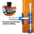 thumbnail image 3 of Adjustable Drill Punch Locator Woodworking Drilling Dowelling For Handles Knobs on Doors Drawer, 3 of 8