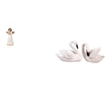 thumbnail image 1 of Figura de querubín cisne de resina, escultura para decoración de interiores (escritorio, sala de estar, dormitorio, oficina), regalo navideño, adorno, 1 of 8