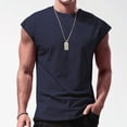thumbnail image 2 of HCNTES Mens Body Shaper, Compression Shapewear Vest Slimming Undershirt Tank Top, Tummy Control Chest(Navy,XXXXL), 2 of 4