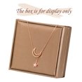 thumbnail image 3 of Collier pour Femmes Mode Design Spécial Diamant Acier Titane Brillant Collier Clavicule Collier Croisé, 3 of 5