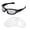 Clear, variant on Walleva Black Replacement Lenses for Oakley Monster Dog Sunglasses