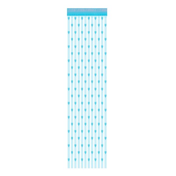kiplyki 50x200cm String Curtain Love Heart Window Door Divider Sheer Curtain Valance