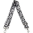 thumbnail image 1 of SURJDE Crossbody Strap for Purses Replacement Adjustable Guitar Multicolor Style Handbag Straps, White Leopard Silver Hardware, Medium, Thermal, 1 of 4