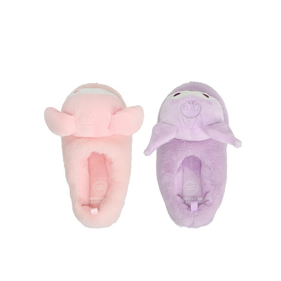 Hello Kitty® & Friends by Sanrio® Wonder Nation Collab - My Melody & Kuromi Girls Plush Slippers