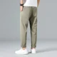 thumbnail image 3 of Pantalones casuales de verano para hombre, pantalones masculinos de seda fría, nuevos pantalones de calle clásicos, pantalones largos de algodón y poliéster de talla grande, 3 of 4