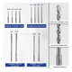 thumbnail image 4 of Juego Brocas Cinceles Sds Plus Para Martillo 17 Pzs +estuche Plata/Azul, 4 of 5