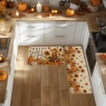 thumbnail image 6 of Sm:)e Pumpkin Scarecrow Sunflower Linen Fall Kitchen Rugs and Mats, 17x29Inch and 17x47 Inch, Non Slip Mat for Porch Patio Hallway, 6 of 6