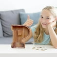 thumbnail image 3 of SPOORYYO Wooden Letter Money Box with Transparent Front - Eco-Friendly Kids' Savings Can for Birthday, Baptism, Christmas Gifts, and Home Decor, 3 of 6