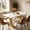 White Gold, variant on Fnova 63" Modern Dining Table, Rectangular Wooden Top Kitchen Table, Stylish Metal Trestle Legs, Seats 4 to 6 for Dining Room & Kitchen, Living Room