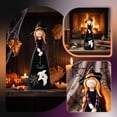 thumbnail image 6 of Halloween Witch Table Decorations, Cute Wooden Centerpiece, Spooky Black Table Centerpiece, for Home Mantel Tiered Tray Decor, 6 of 7
