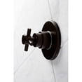 thumbnail image 3 of Kingston Brass KS3035DX Concord Single-Handle Three-Way Diverter Valve with Round Trim Kit, Oil Rubbed Bronze, 3 of 9