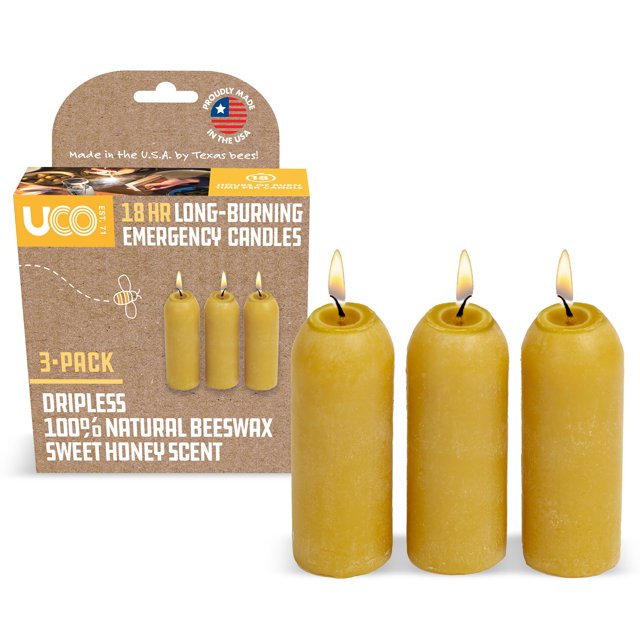 UCO - Velas de Cera de Abeja Natural para Velas UCO (12 Horas)